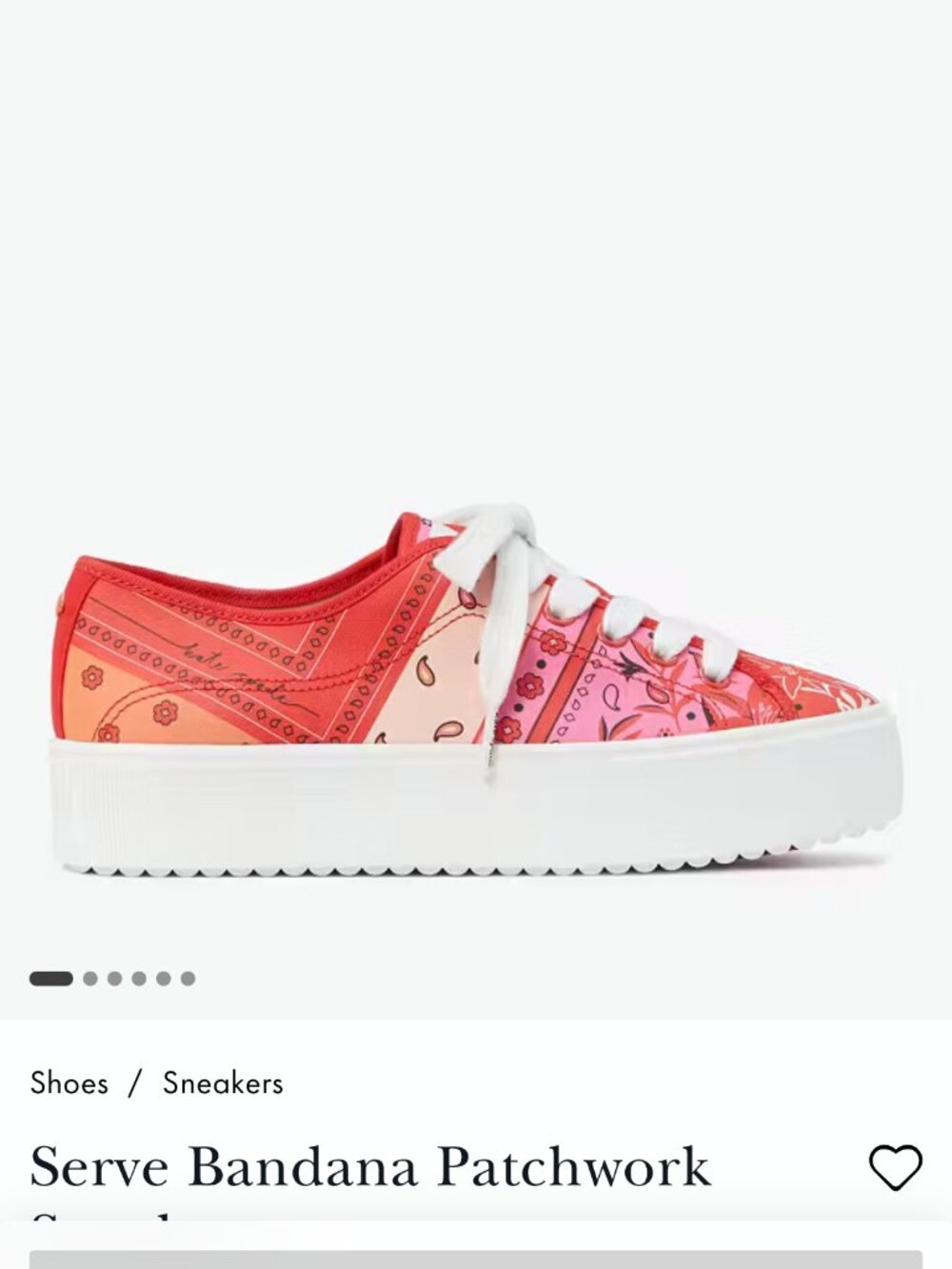 Kate Spade Bandana Patchwork Shoes Size 9